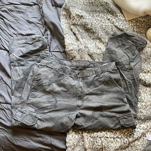 Grey army cargo pants